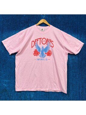 Deftones Dia De Los Deftones Rock Pink T-Shirt Size 2XL